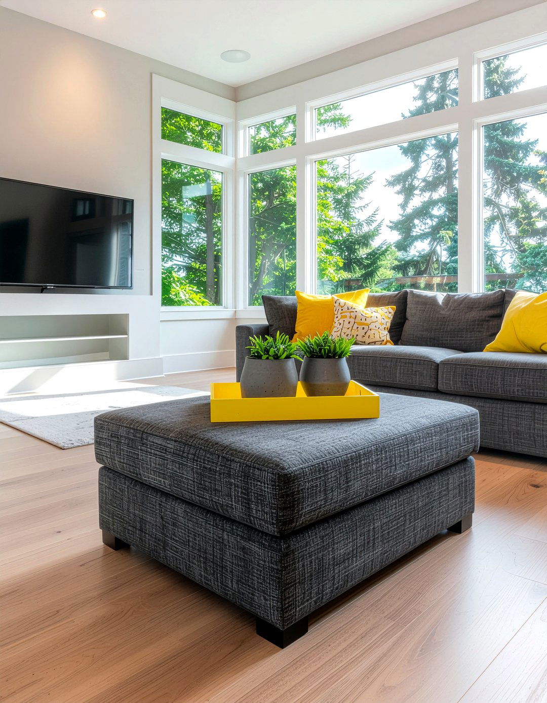 Dark Gray Ottoman - 30 living room ottoman coffee tables