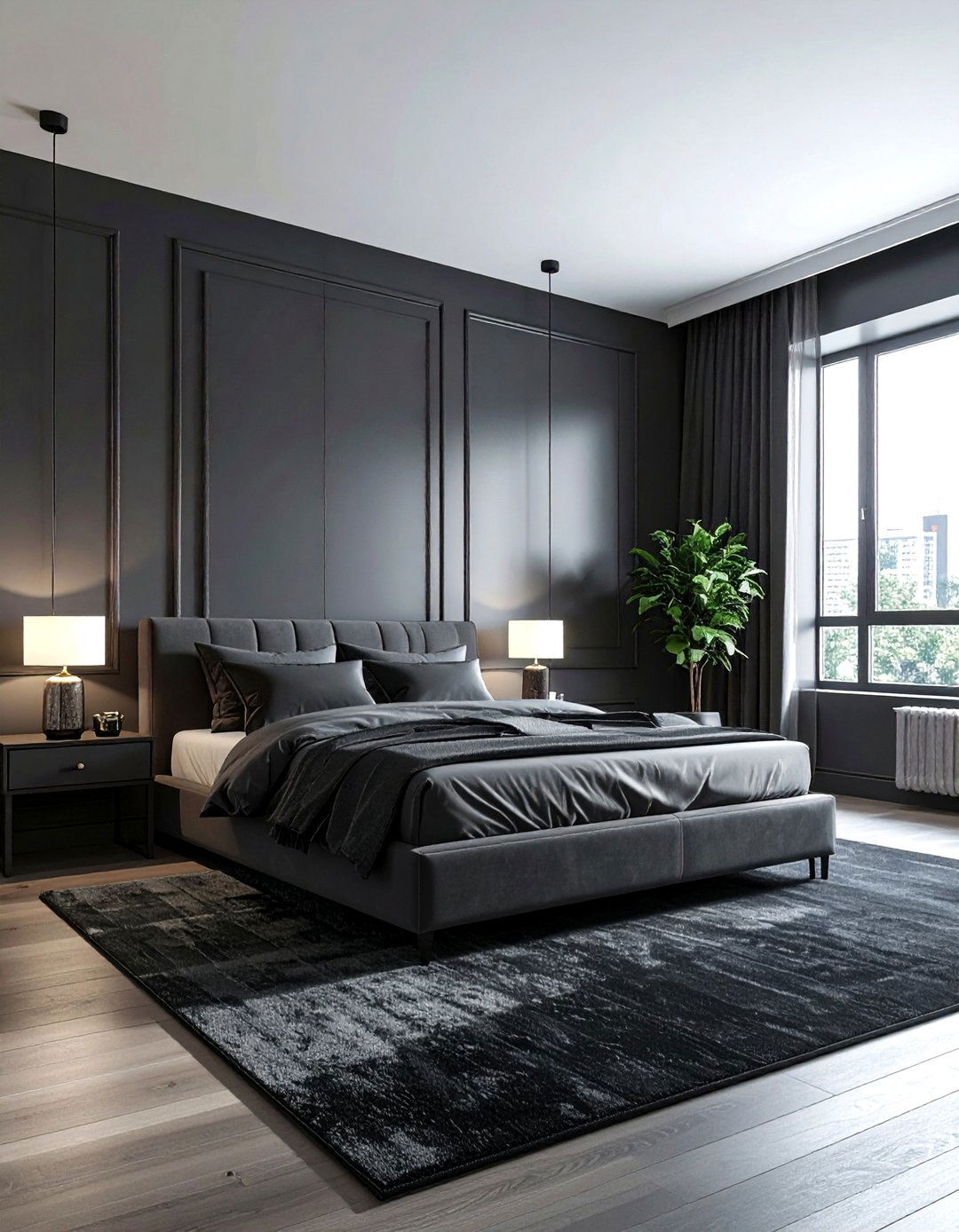 Dark Gray Room - 30 contemporary gray bedroom ideas