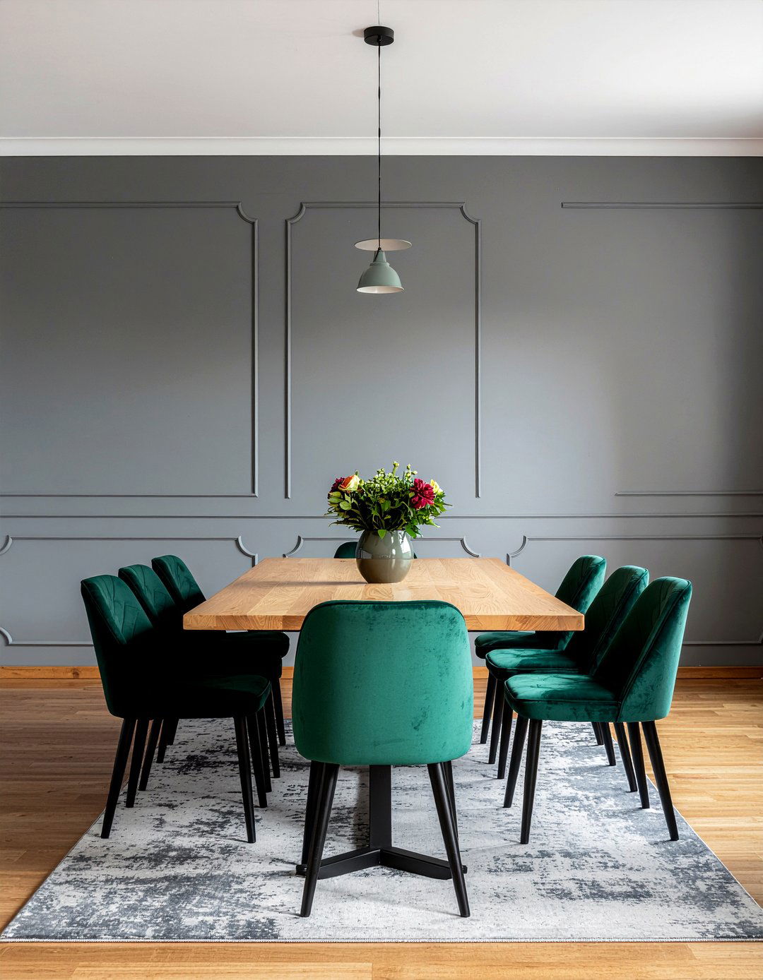 Dark Gray Wainscoting - 30 dining room wainscoting ideas