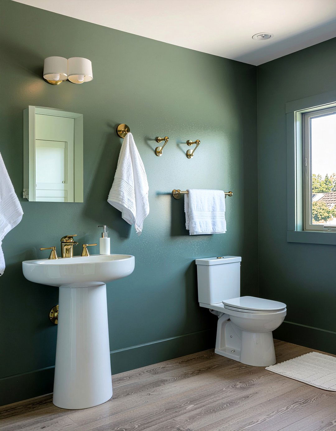 Dark Green Bathroom Walls - 30 bathroom dramatic change ideas