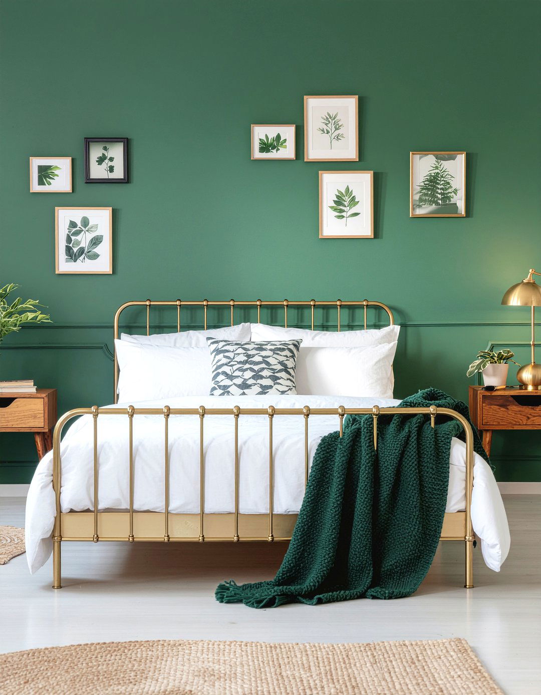 Dark Green Bedroom Wall - 30 queen size bedroom ideas