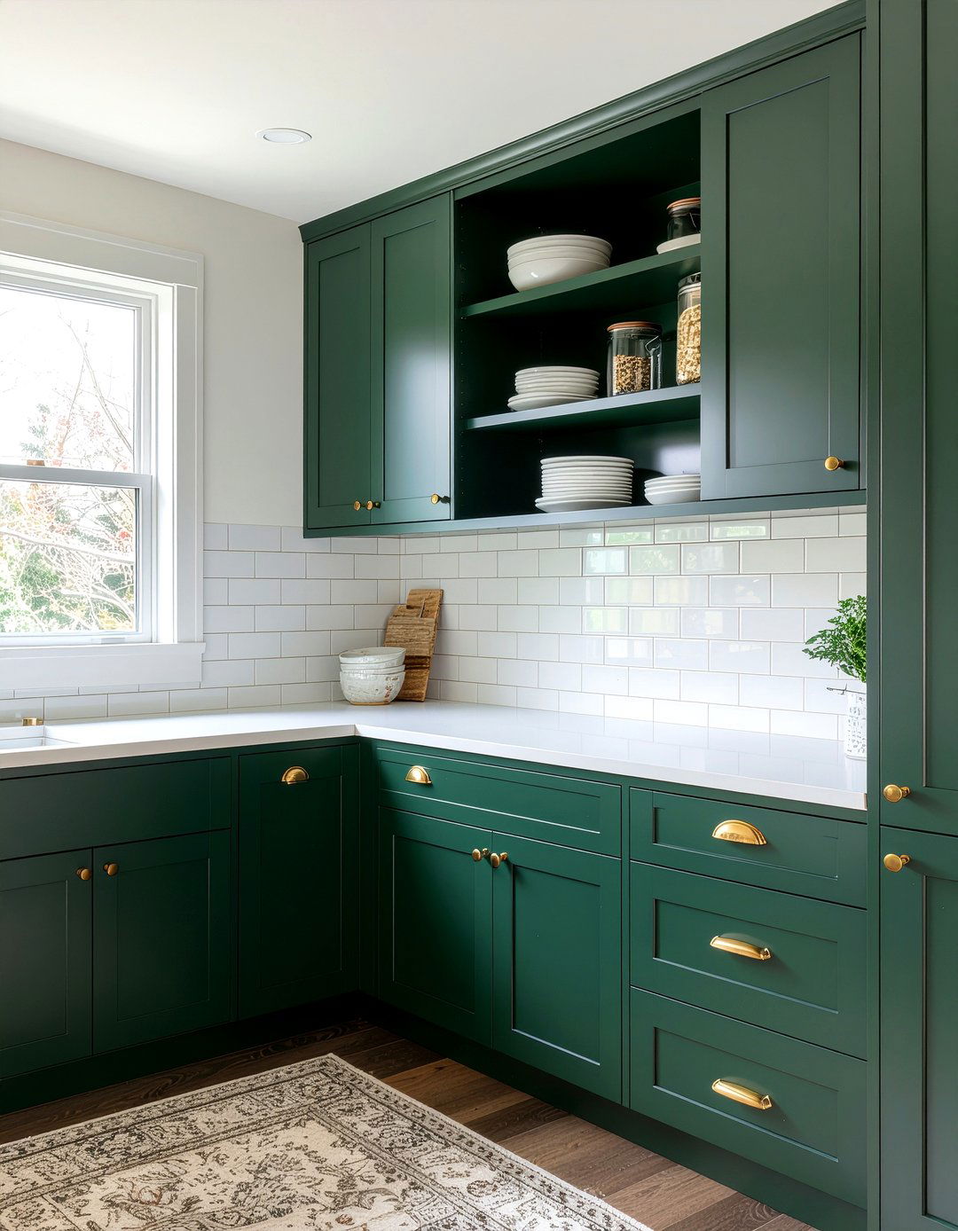 Dark Green Butler Pantry - 30 butler's pantry kitchen ideas