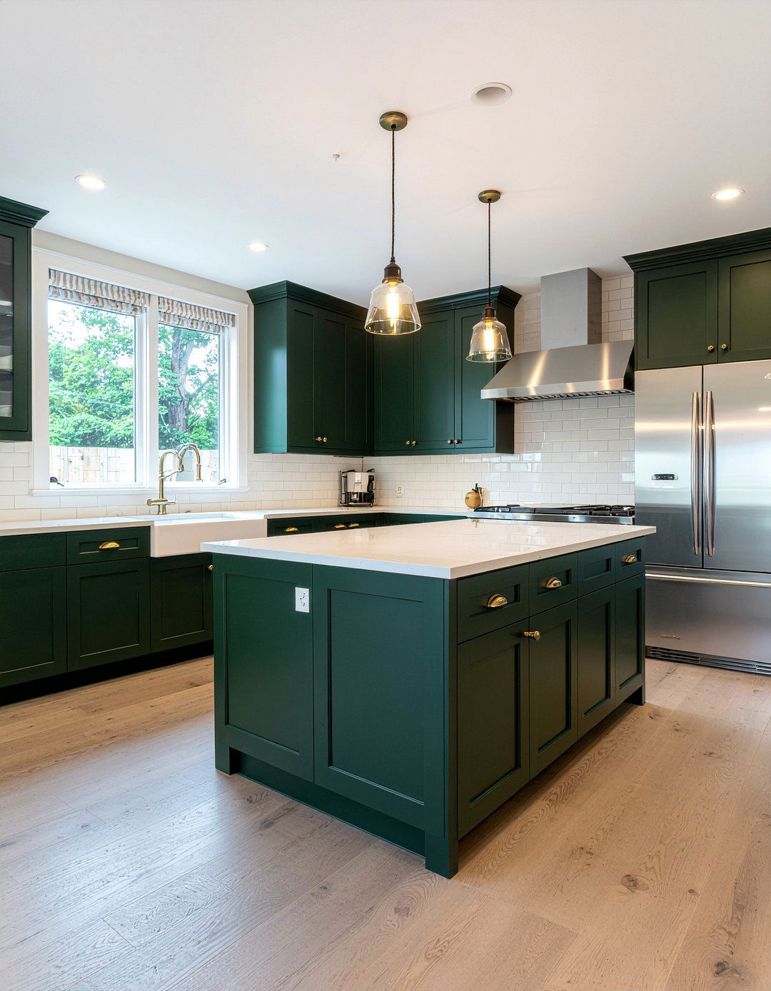 Dark Green Cabinets - 30 breathtaking kitchen ideas