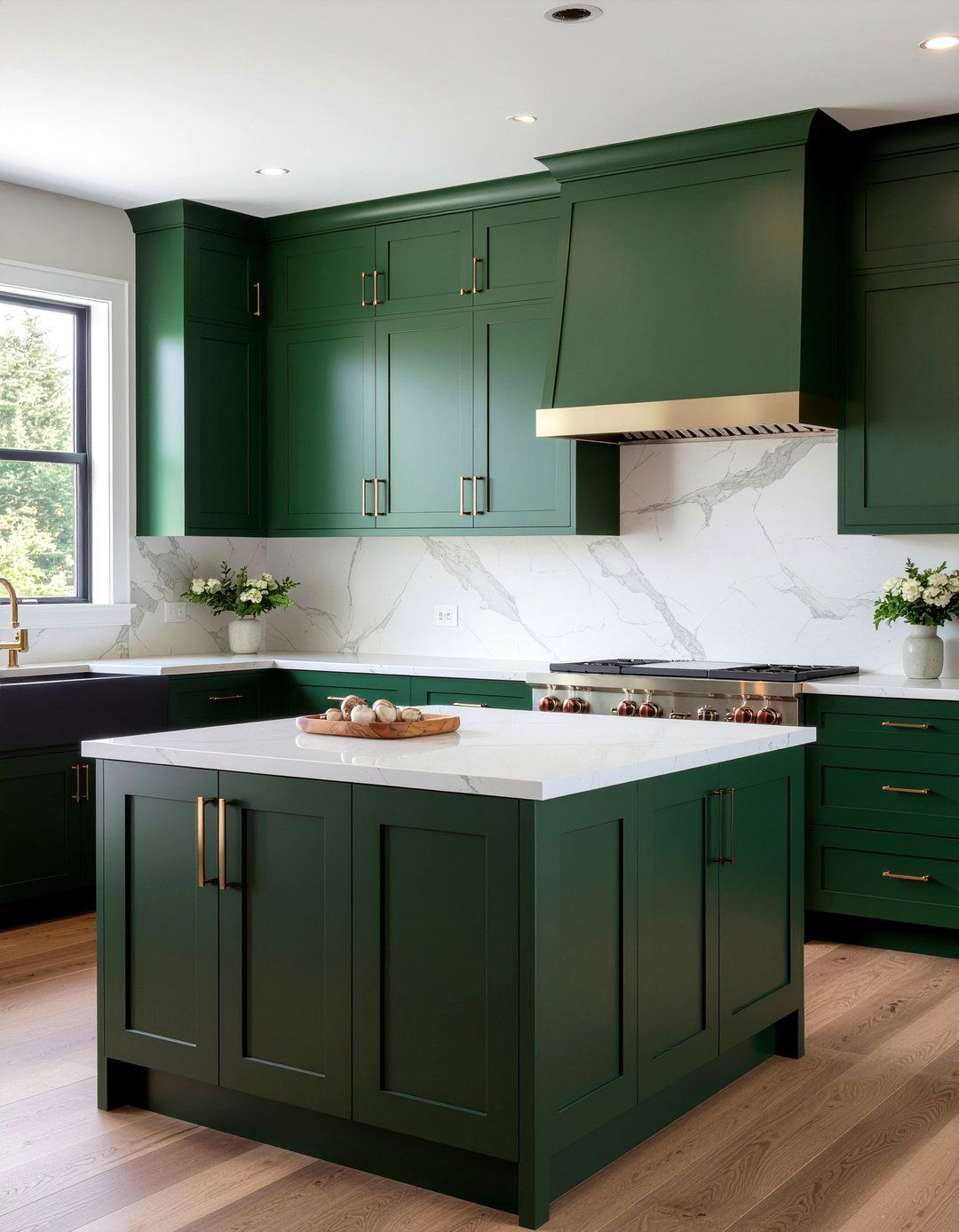 Dark Green Cabinets - 30 popular kitchen ideas