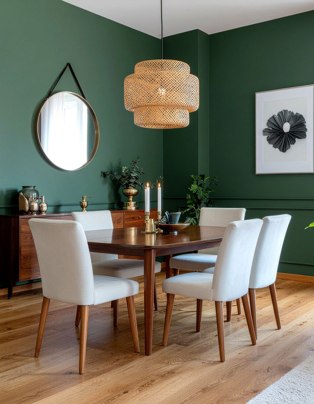 Dark Green Dining Room - 30 curated dining room ideas
