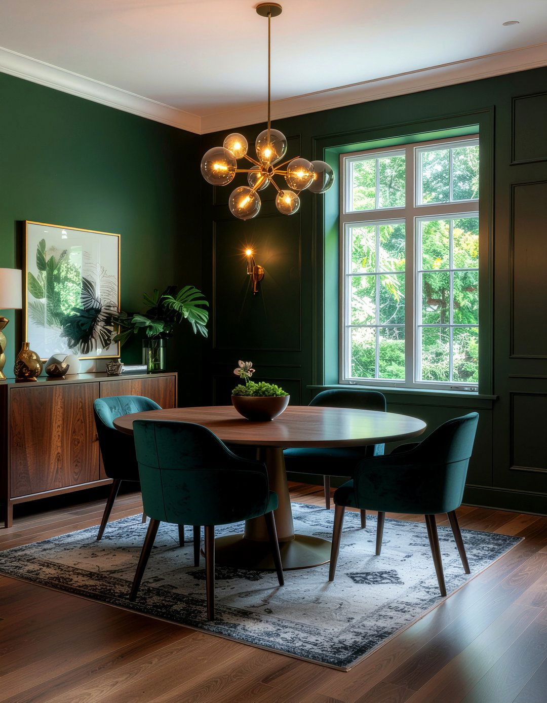 Dark Green Dining Room - 30 dining room update ideas