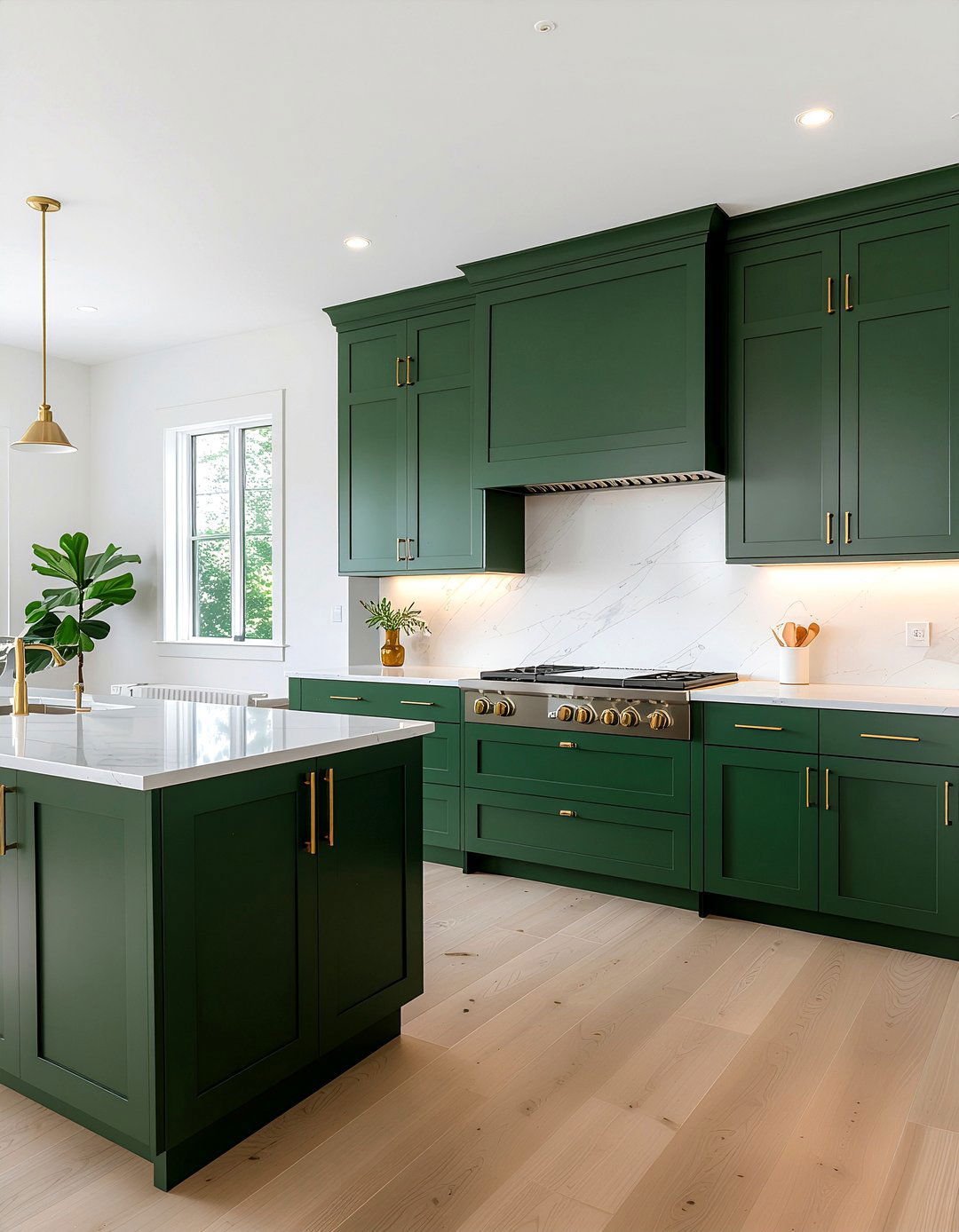 Dark Green Kitchen Cabinets - 30 kitchen trendy element ideas