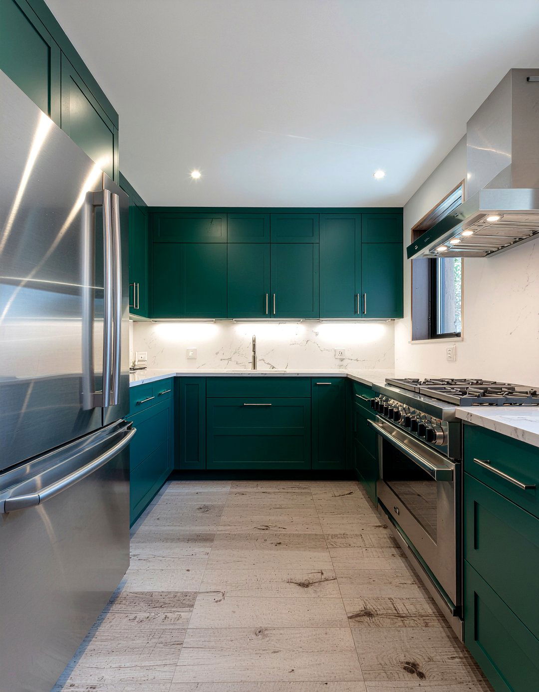Dark Green Kitchen Stainless Steel Appliances - 30 emerald green kitchen ideas