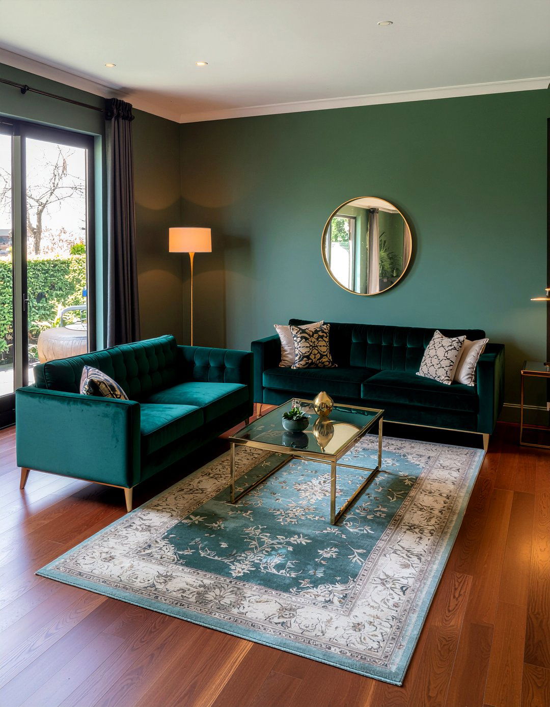 Dark Green Sofa Living Room - 30 living room two sofa ideas