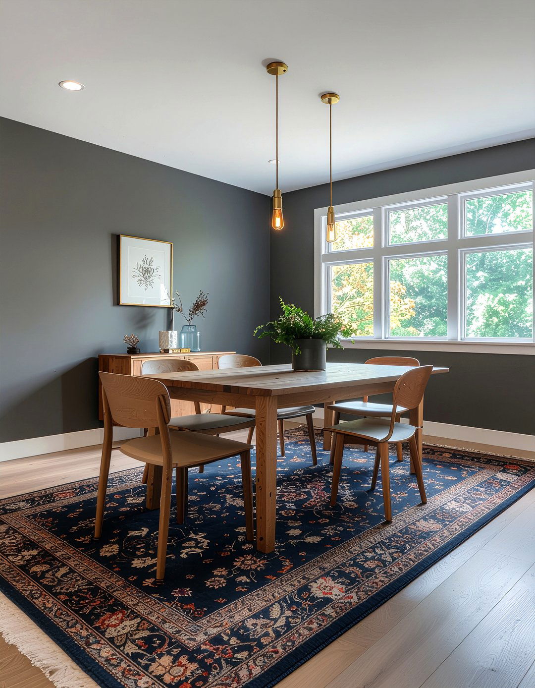 Dark Grey Dining Room - 30 British dining room ideas