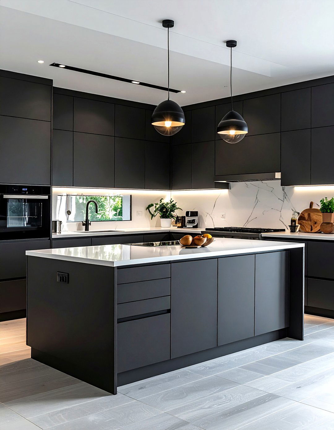 Dark Grey Kitchen Cabinets - 30 grey kitchen decor ideas