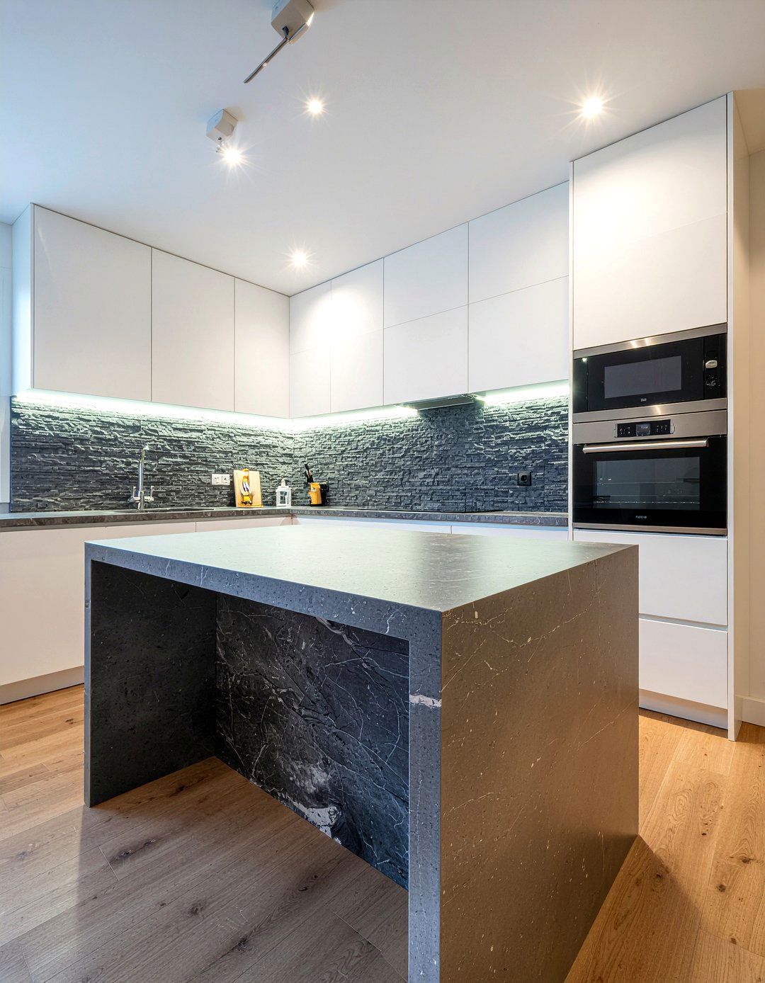 Dark Grey Quartz Backsplash - 30 quartz backsplash kitchen ideas