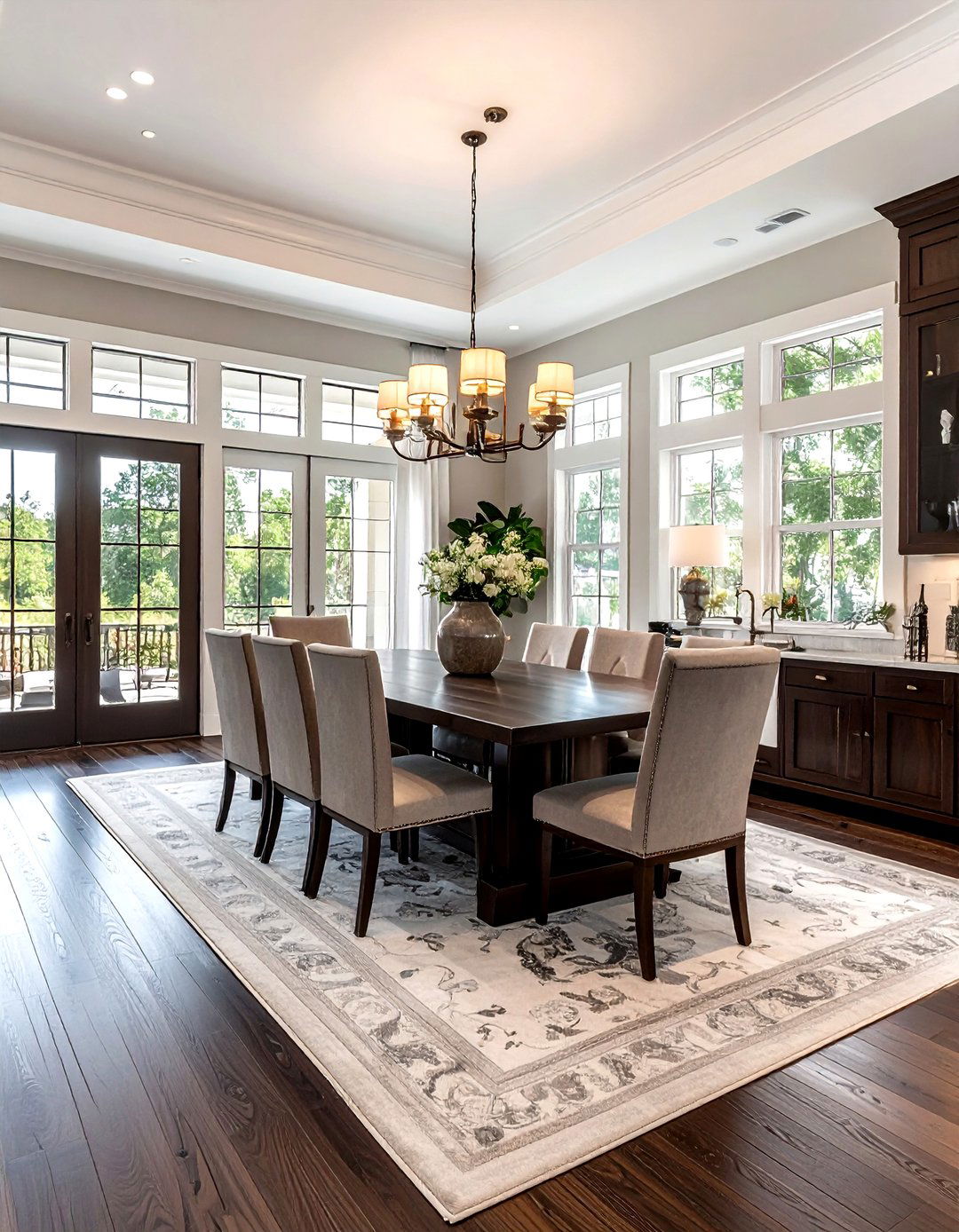 Dark Hardwood Flooring - 30 Texas dining room ideas