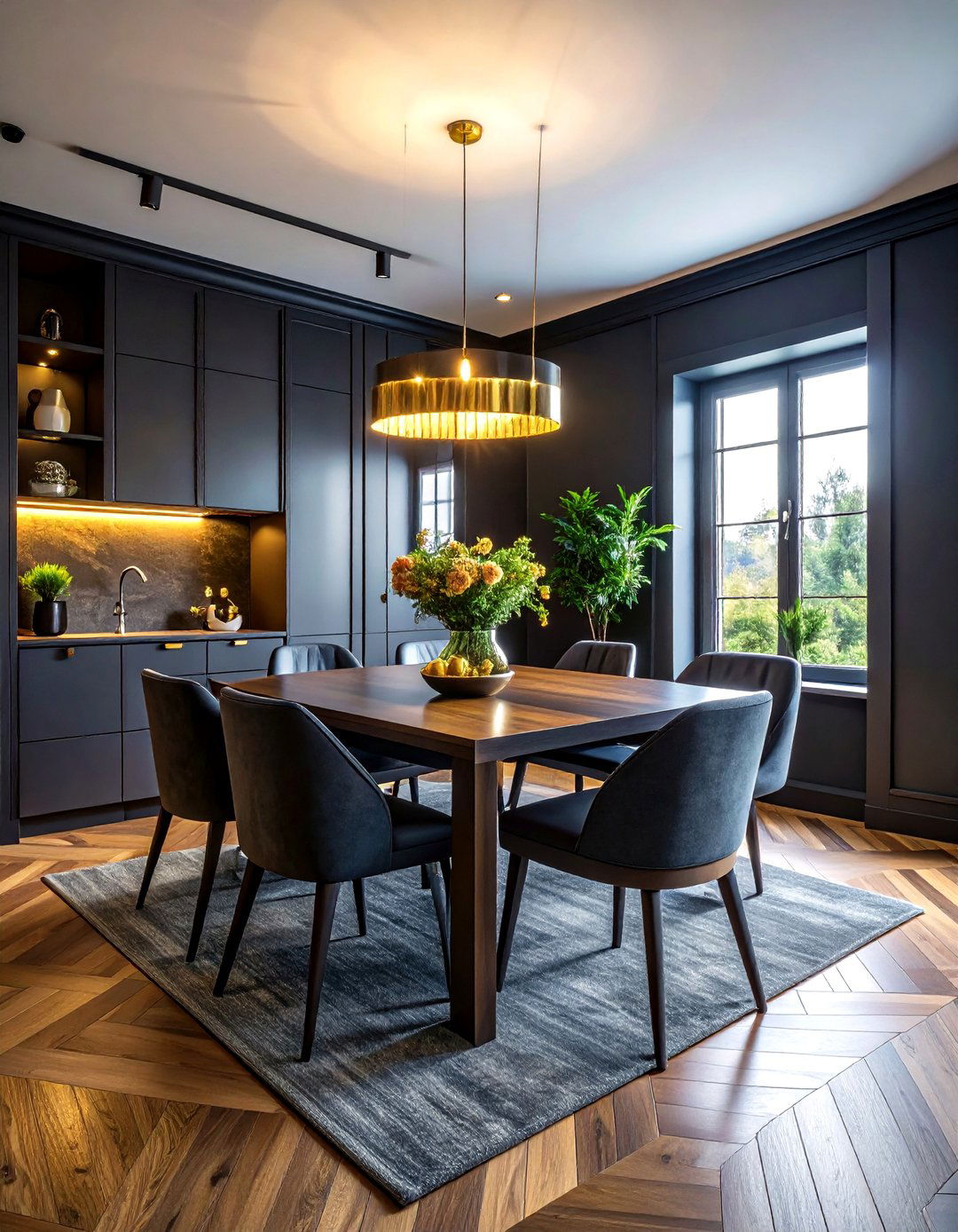 Dark Interior Open Plan Dining - 30 open plan dining ideas