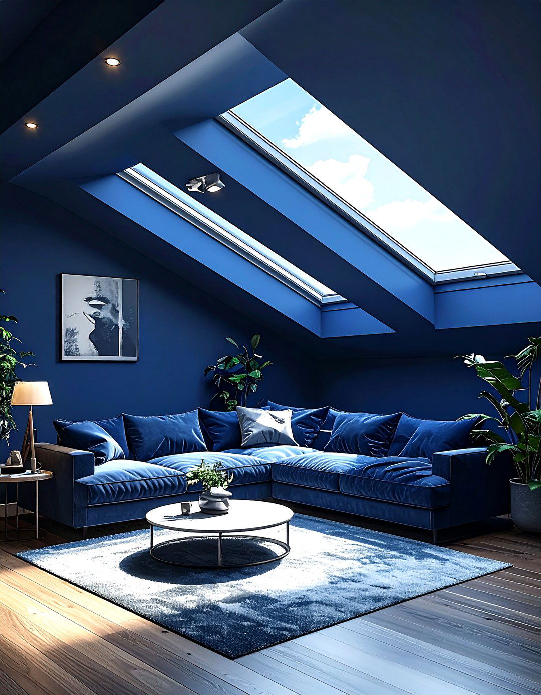 Dark Living Room Skylight - 30 living room skylights