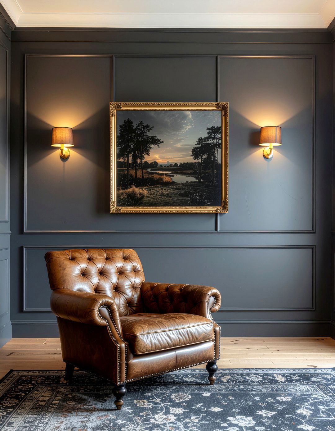 Dark Living Room Walls - 30 period home living room ideas