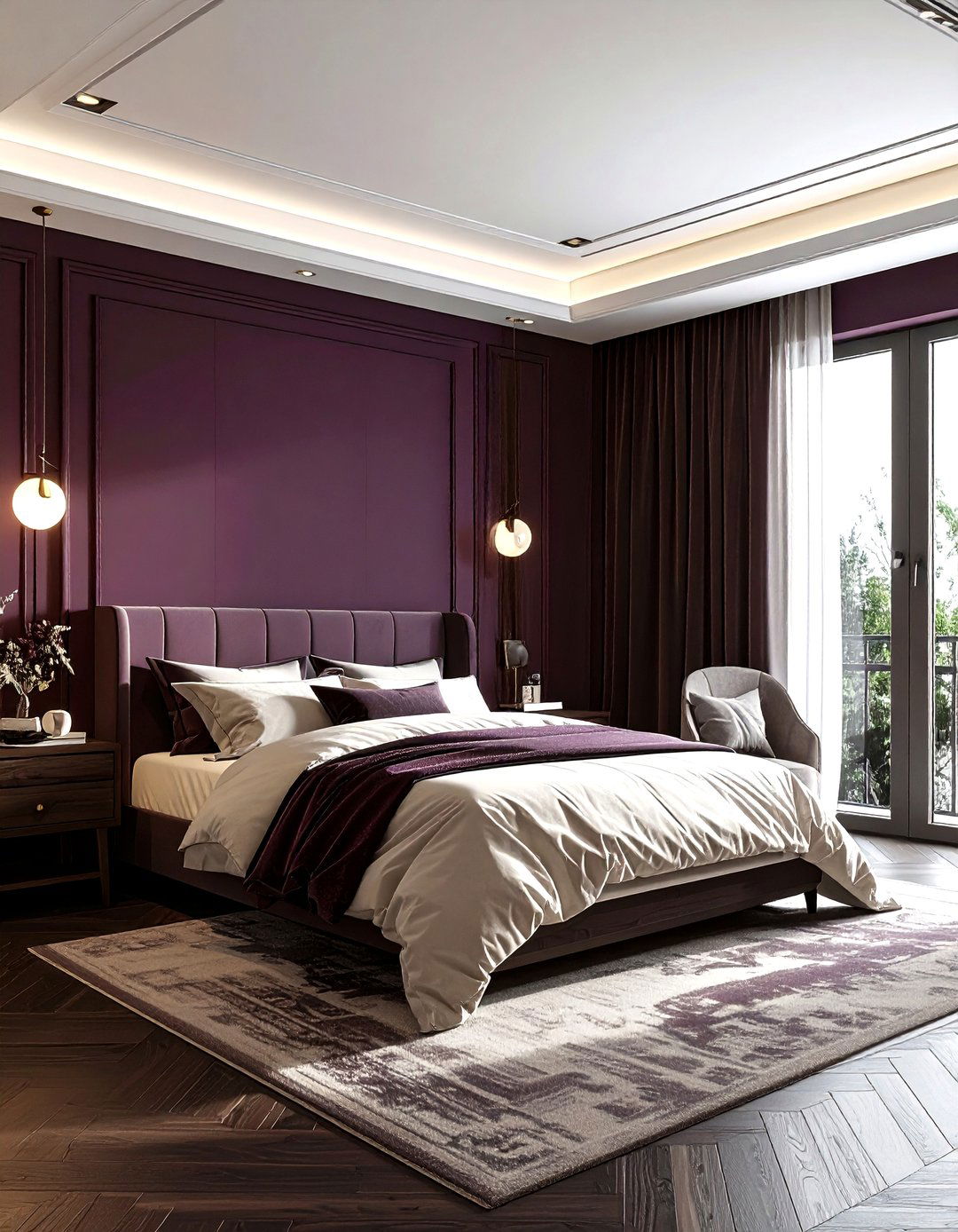 Dark Mauve Bedroom - 30 mauve bedroom ideas