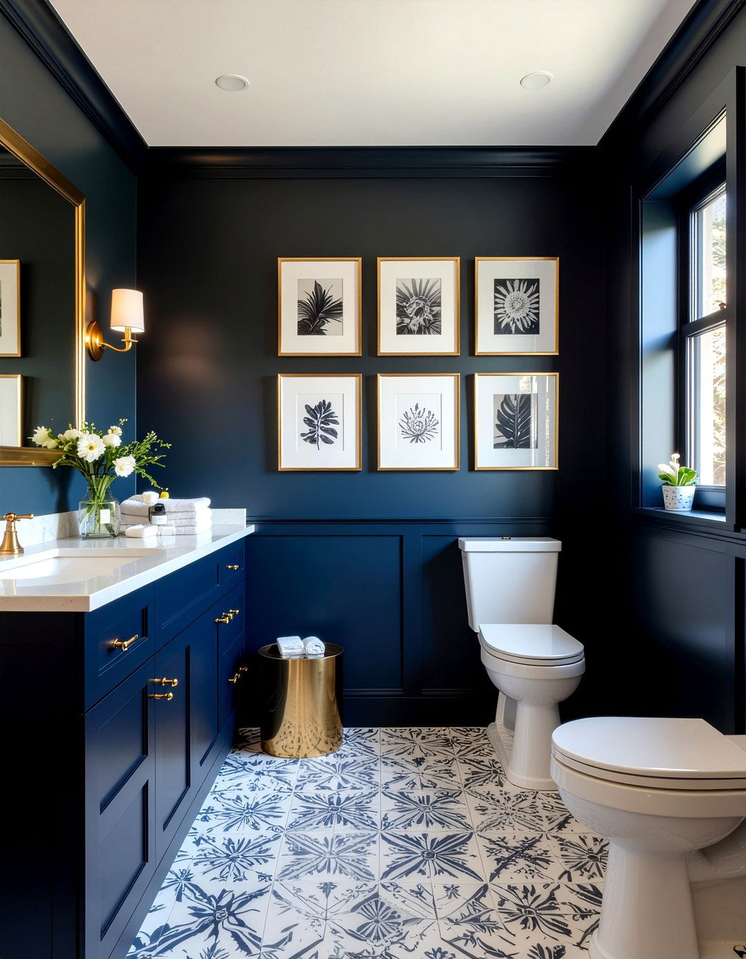 Dark Maximalist Bathroom - 30 moody bathroom ideas