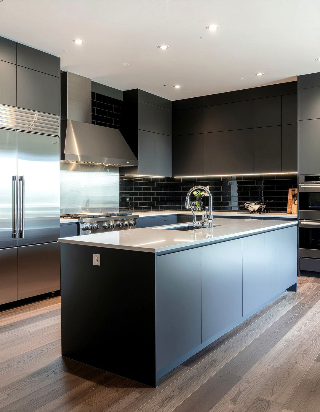 Dark Metallic Kitchen - 30 moody kitchen ideas