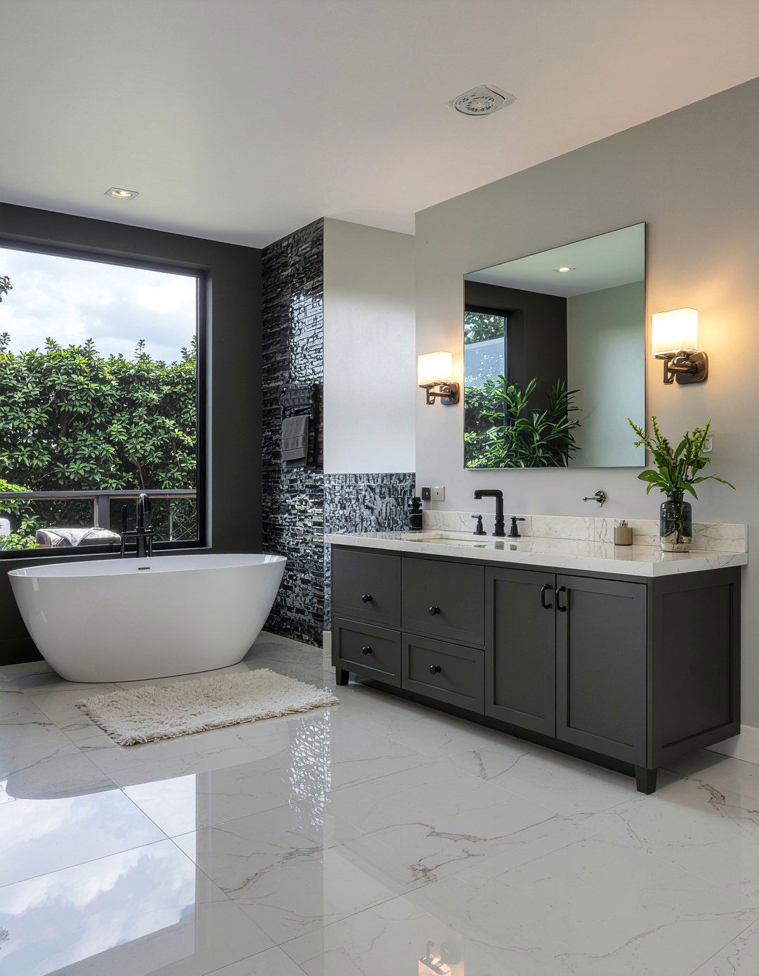 Dark Moody Bathroom - 30 bathroom decor ideas