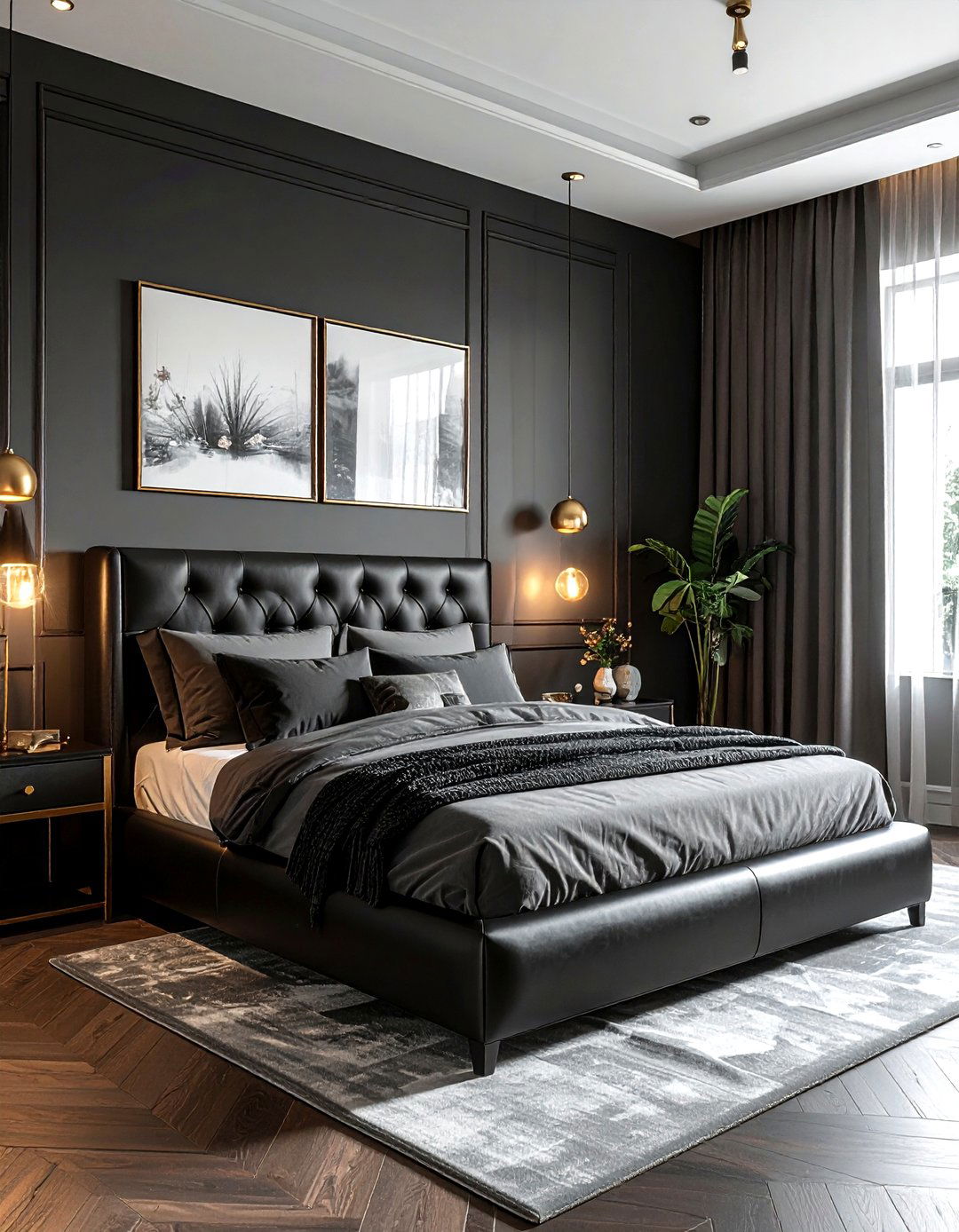 Dark Moody Bedroom - 30 elegant bedroom ideas