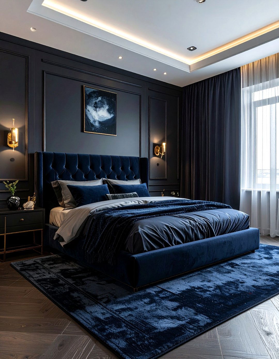 Dark Moody Bedroom - 30 bedroom conversation starter ideas