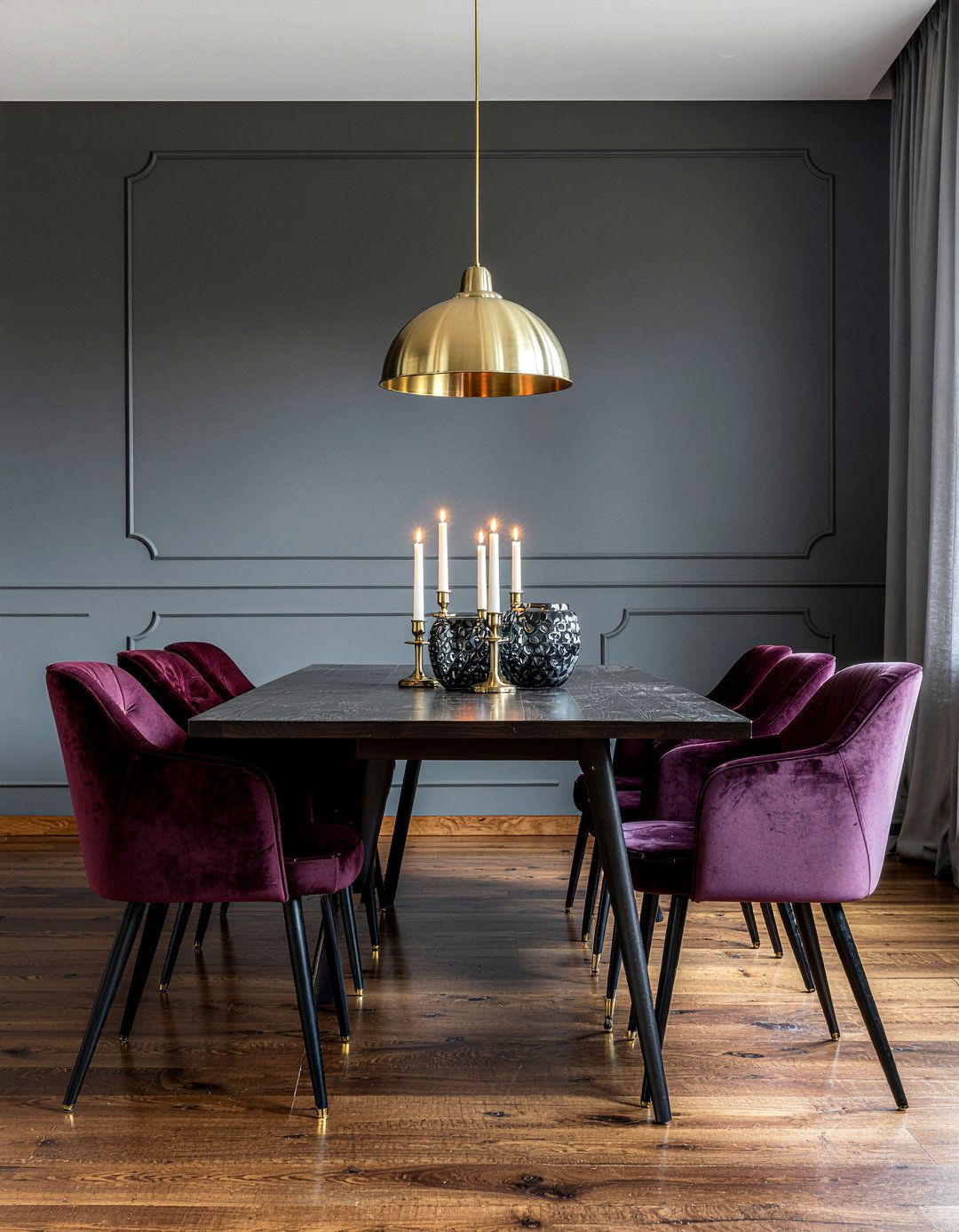 Dark Moody Dining - 30 showstopper dining room ideas