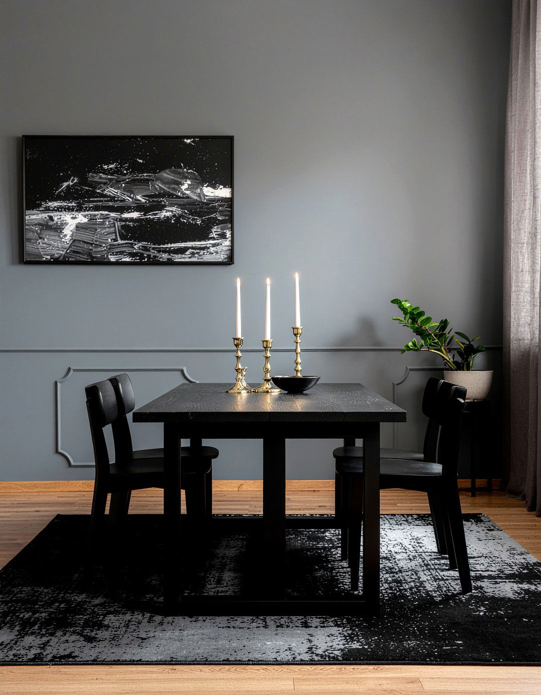 Dark Moody Dining Room - 30 elegant dining room ideas