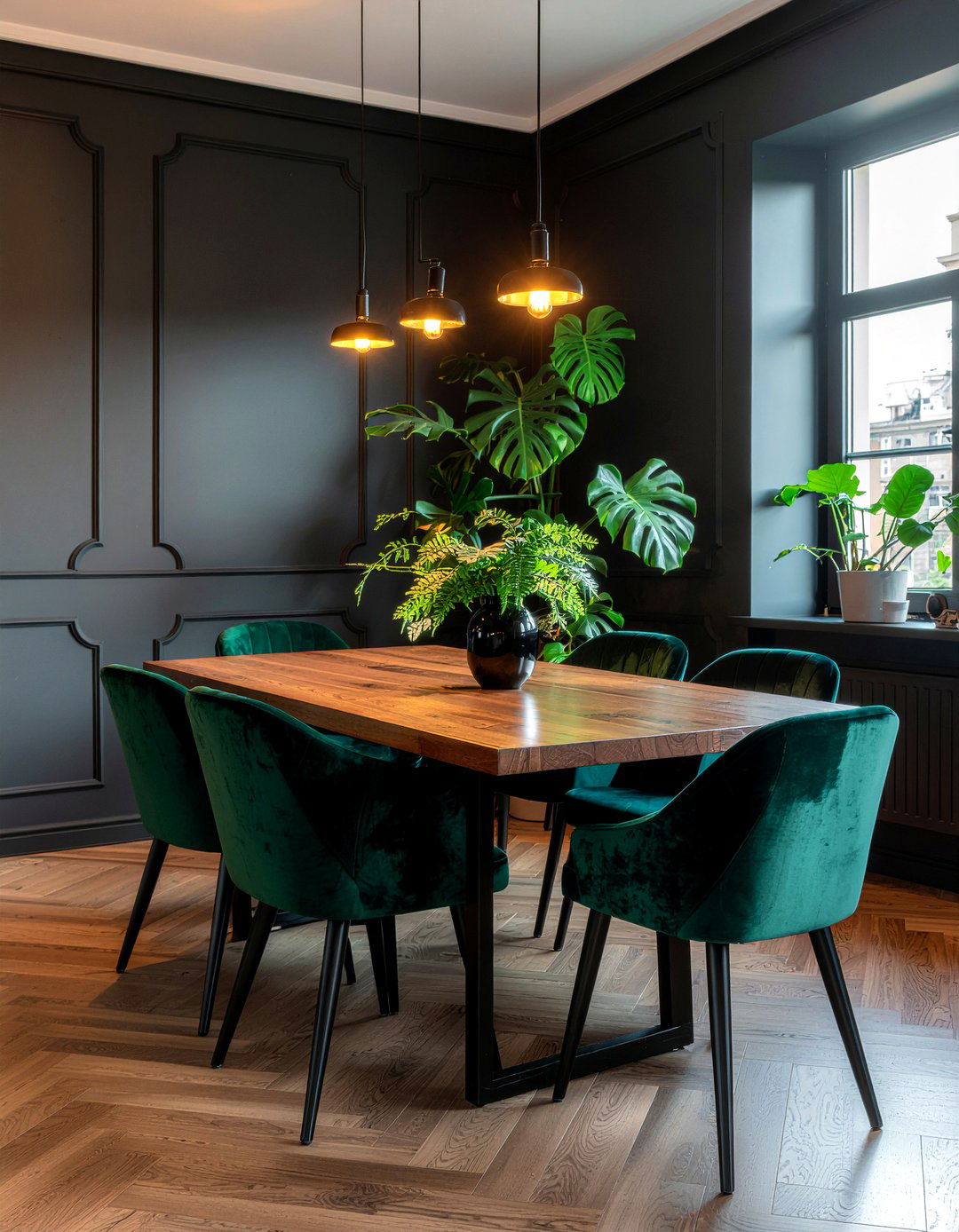 Dark Moody Dining Room - 30 functional dining room ideas