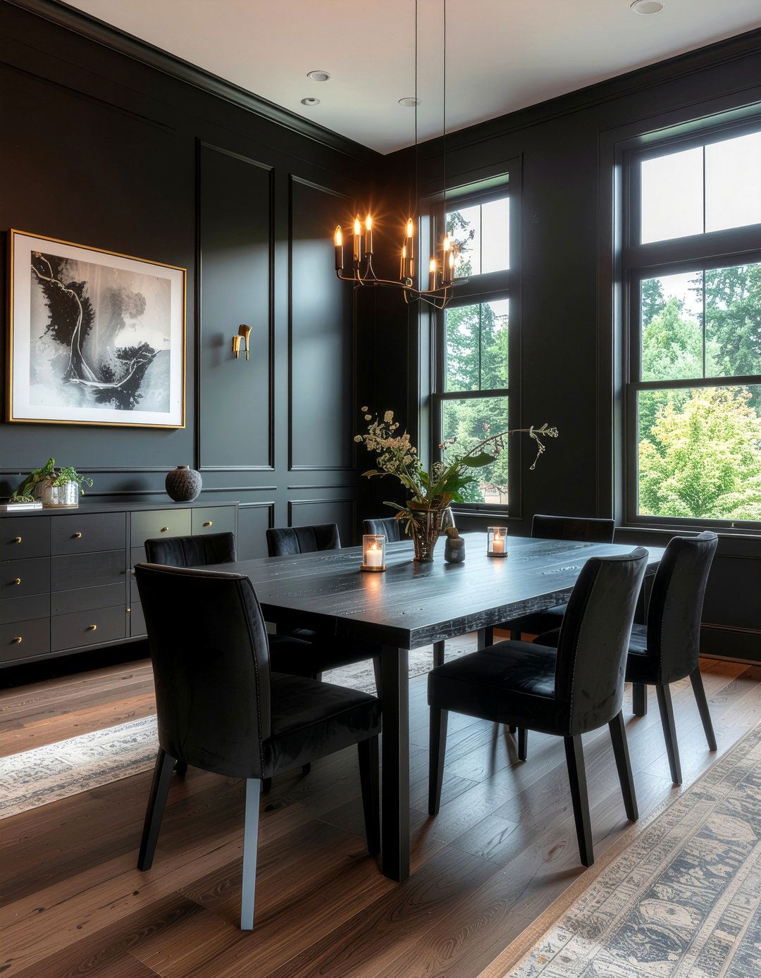 Dark Moody Dining Room - 30 incredible dining room ideas