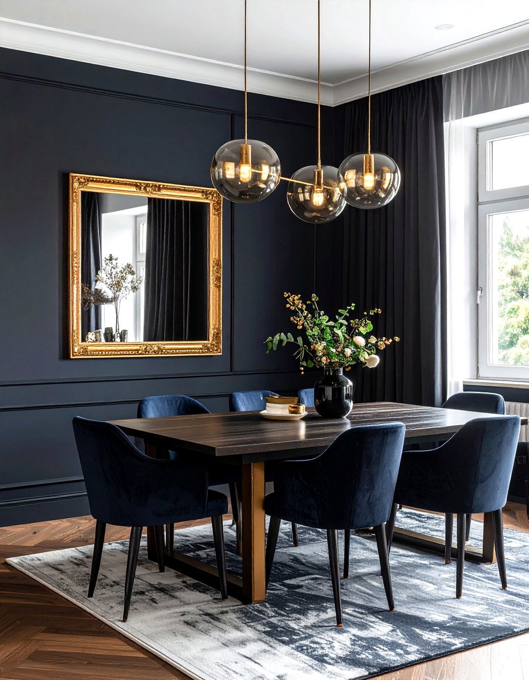 Dark Moody Dining Room - 30 livable dining room ideas