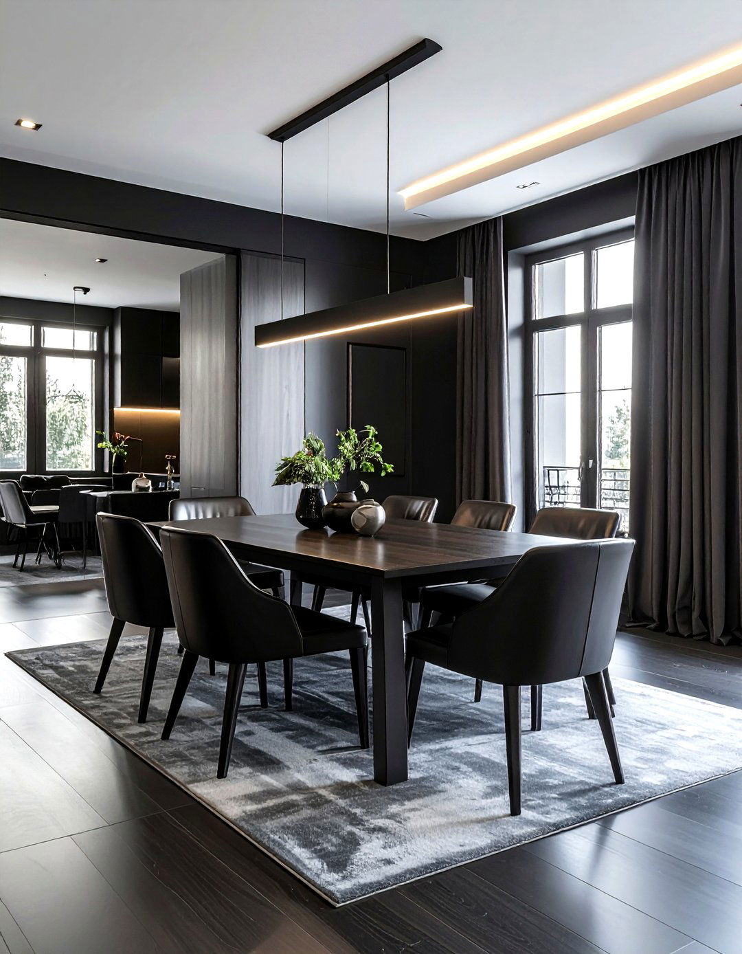 Dark Moody Dining Room - 30 luxe dining room ideas