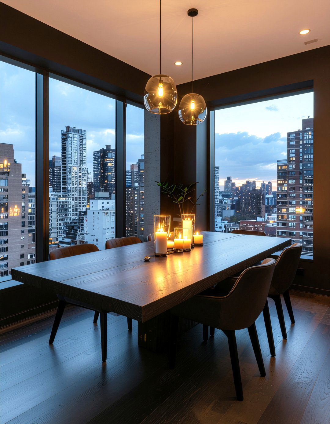Dark Moody Dining Room - 30 New York dining room ideas