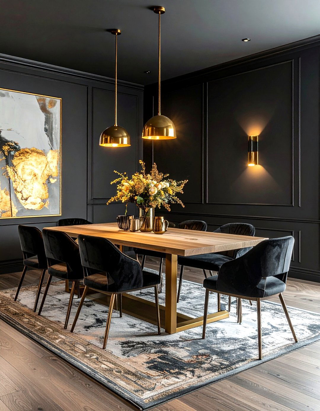 Dark Moody Dining Room - 30 proper dining room ideas