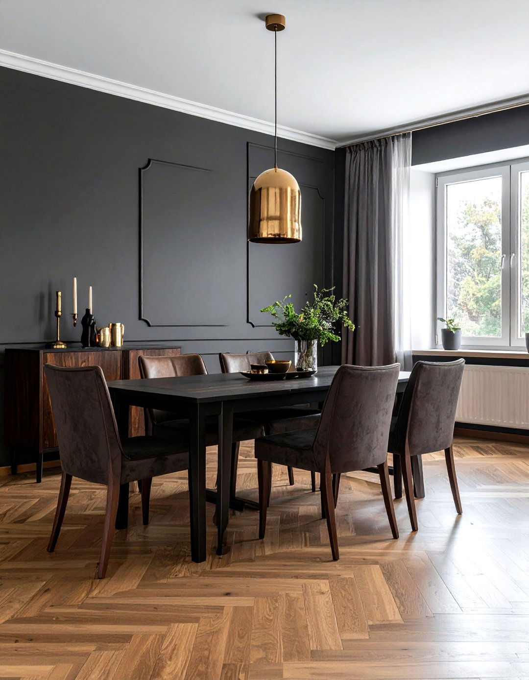 Dark Moody Dining Room - 30 achievable dining room ideas