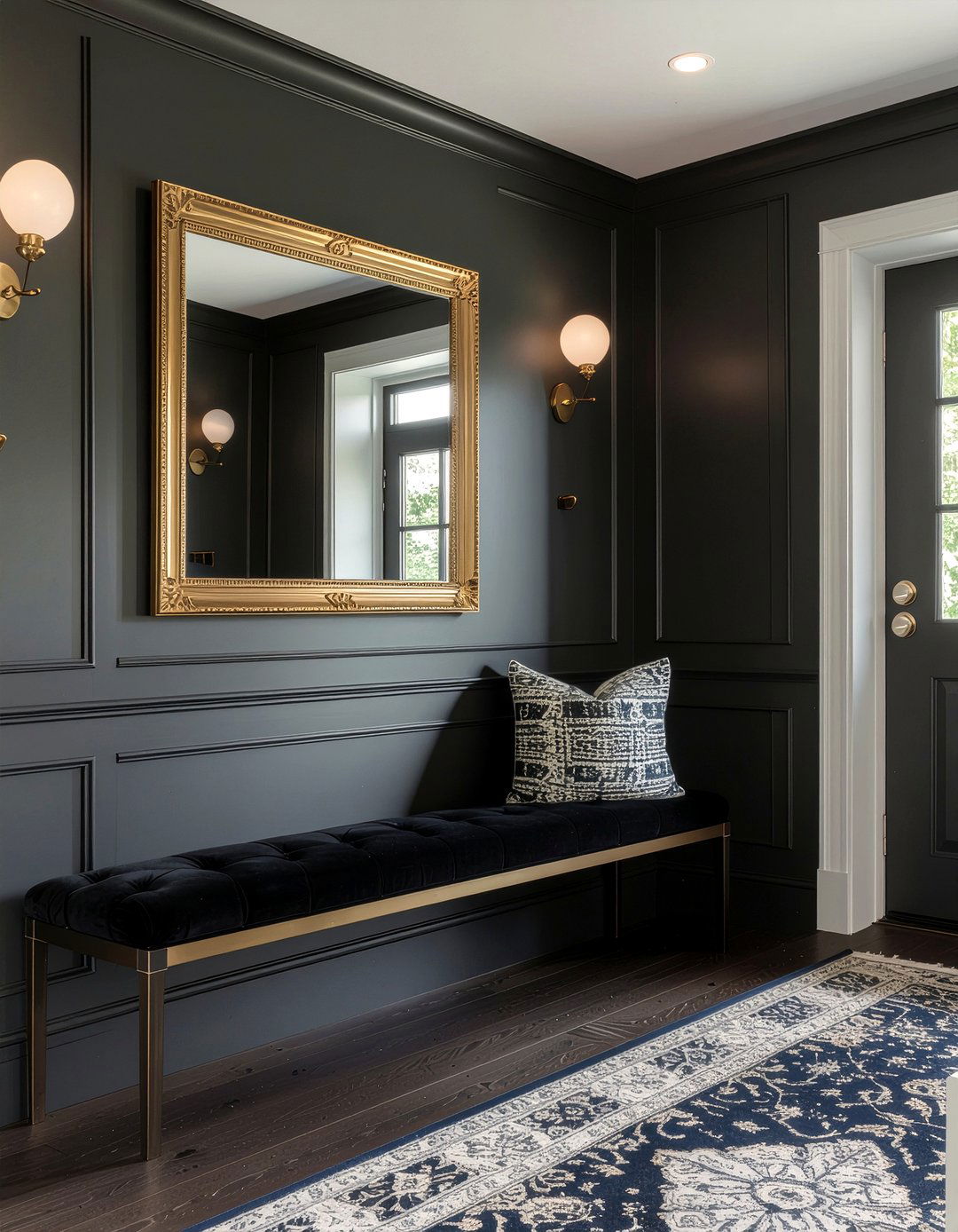 Dark Moody Entryway - 30 entryway decor ideas