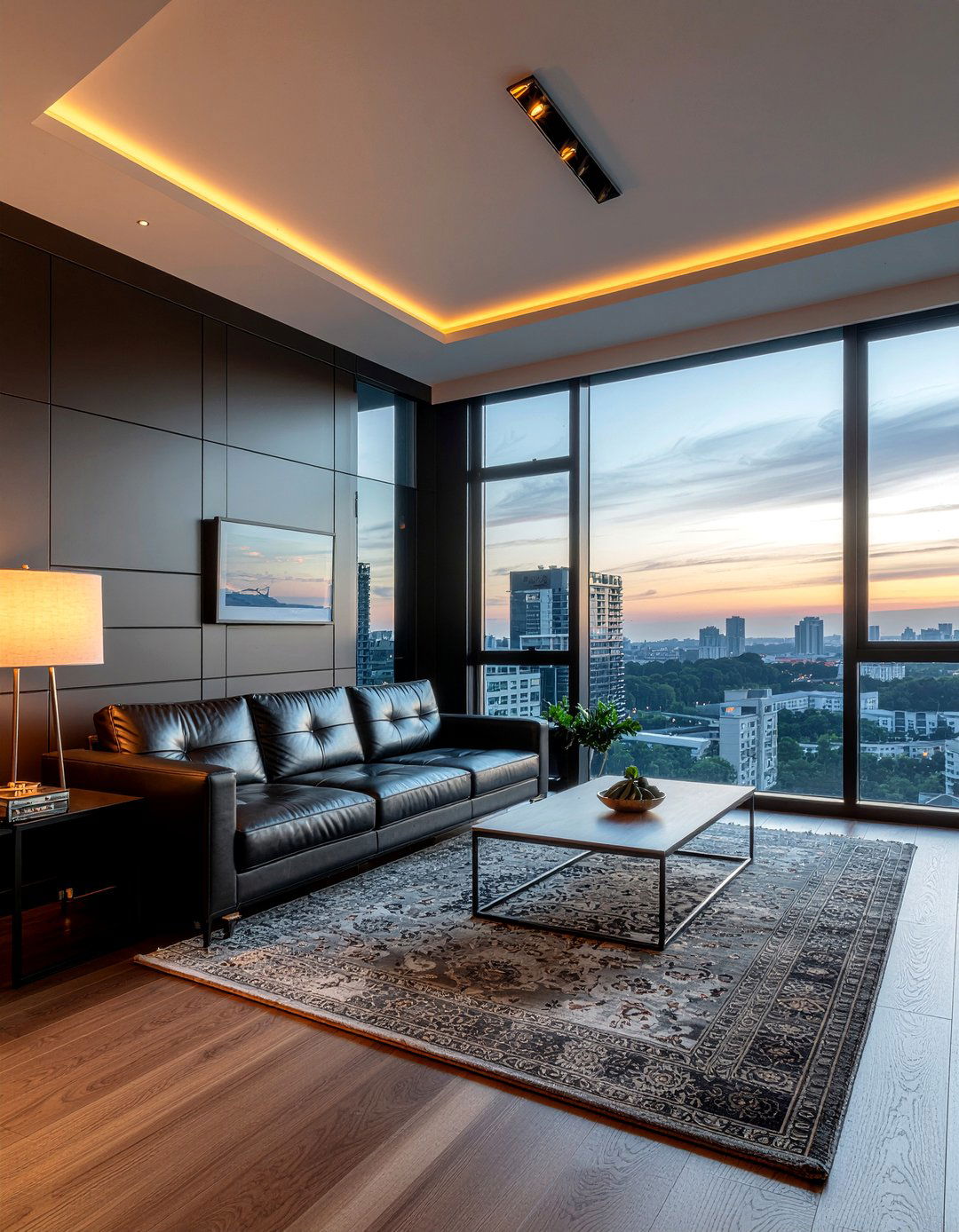 Dark Moody Interior - 30 penthouse living room ideas