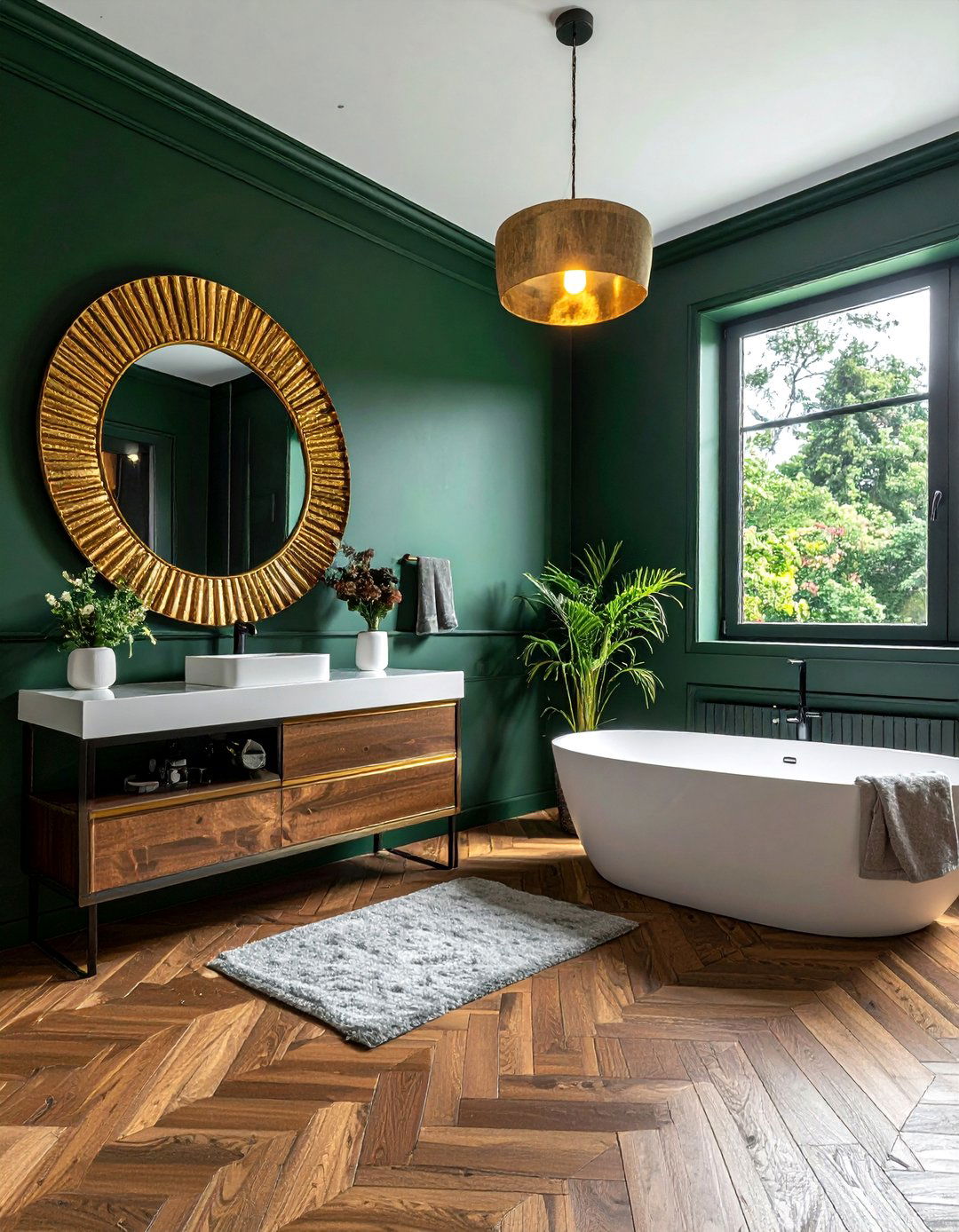 Dark Moody Paint - 30 cozy bathroom ideas