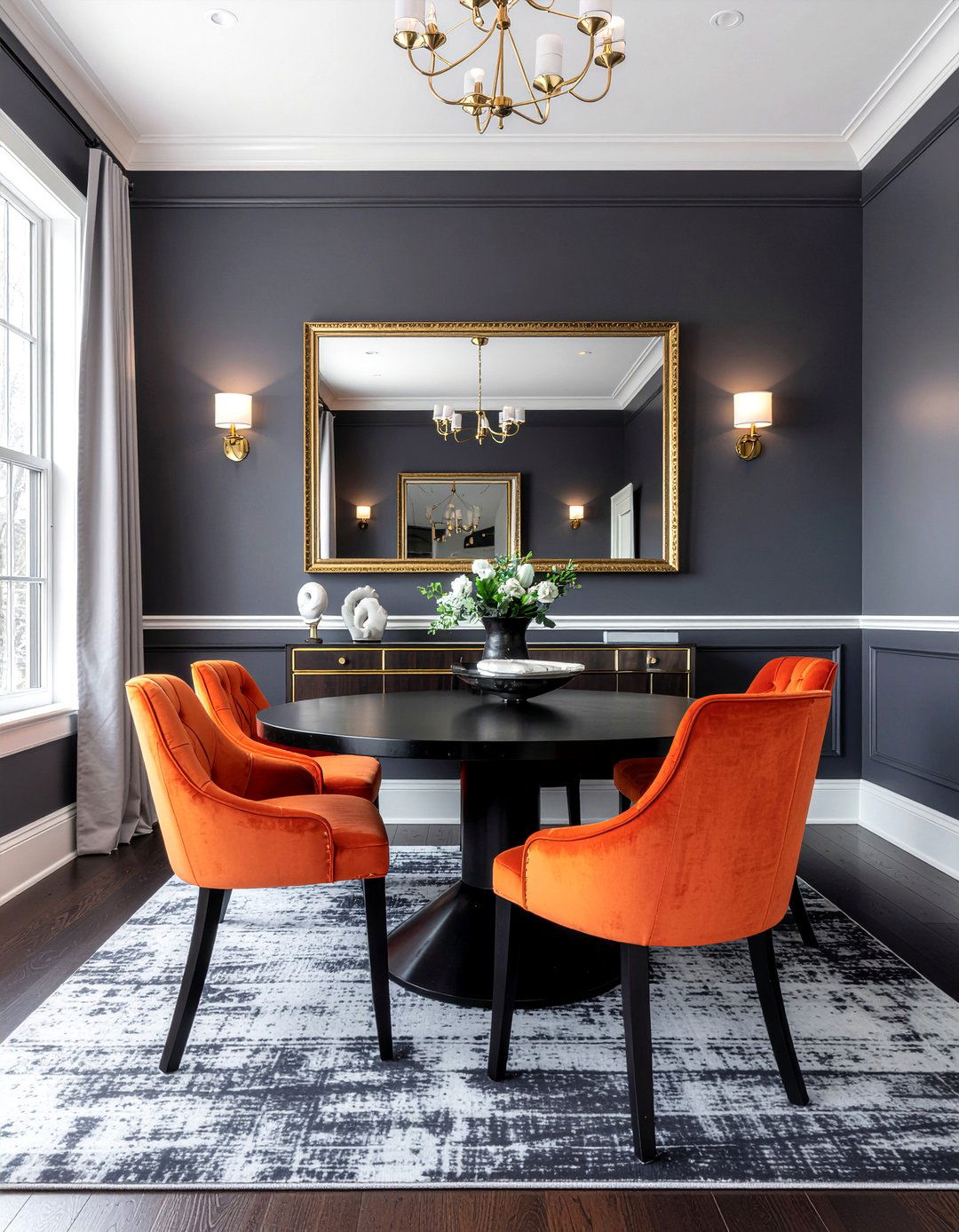Dark Moody Paint - 30 maximalist dining room ideas