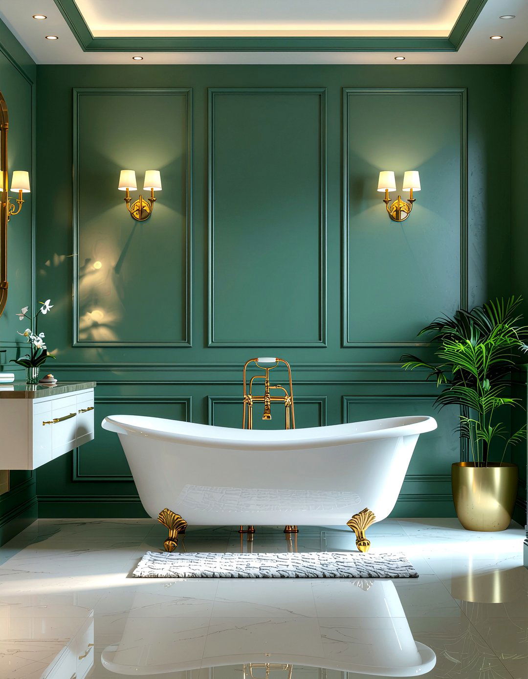 Dark Moody Paint - 30 bathroom character ideas