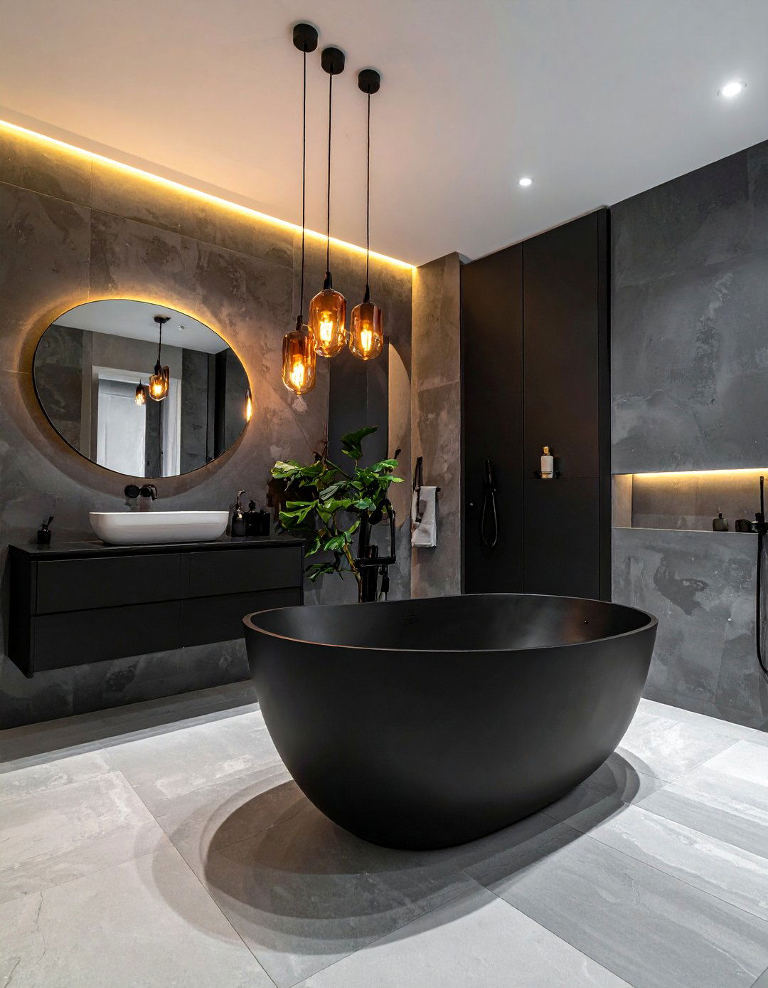 Dark Moody Palette - 30 bespoke bathroom ideas