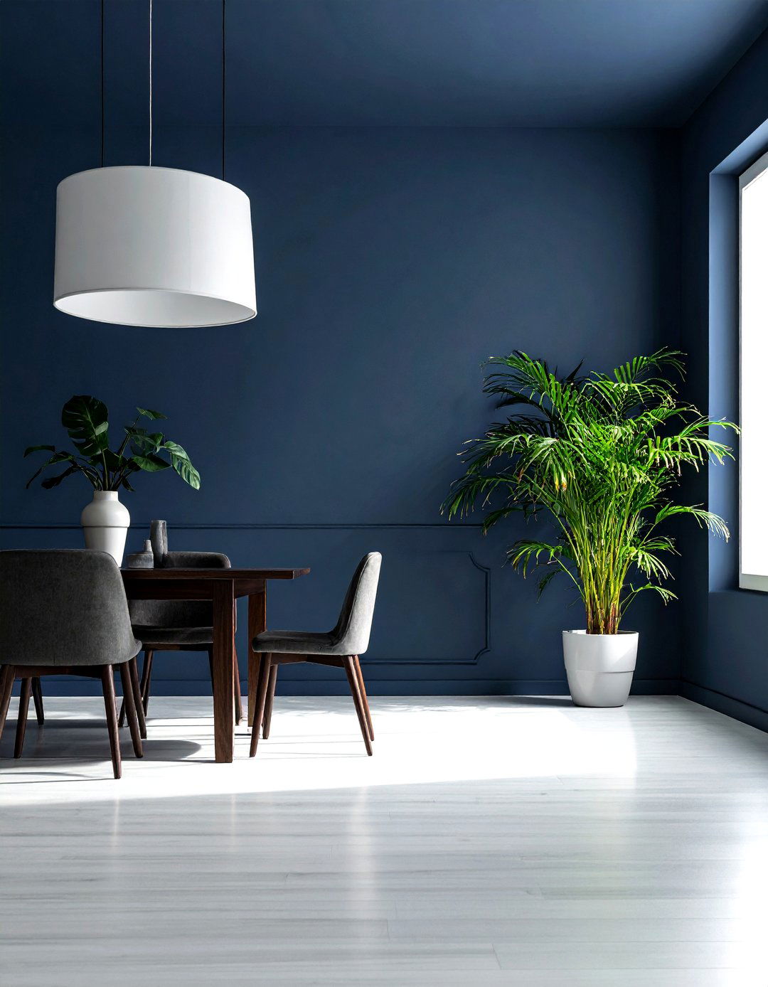 Dark Moody Palm Space - 30 dining room palm ideas