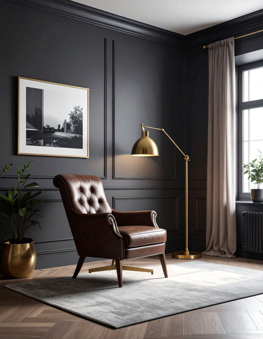 Dark Moody Wall Paint - 30 simple decor ideas