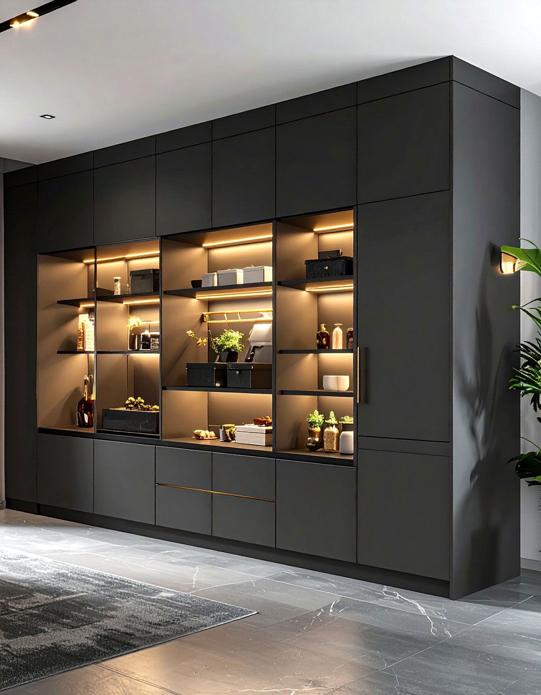 Dark Pantry Cabinet - 30 pantry cabinet kitchen ideas