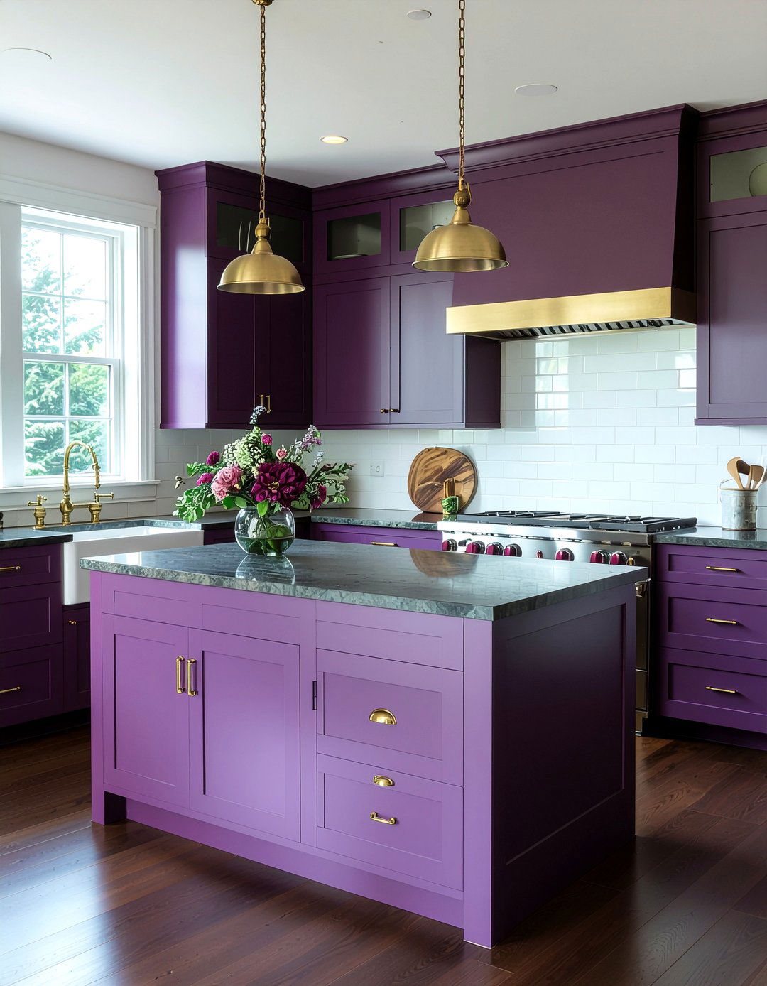 Dark Plum Kitchen - 30 moody kitchen ideas