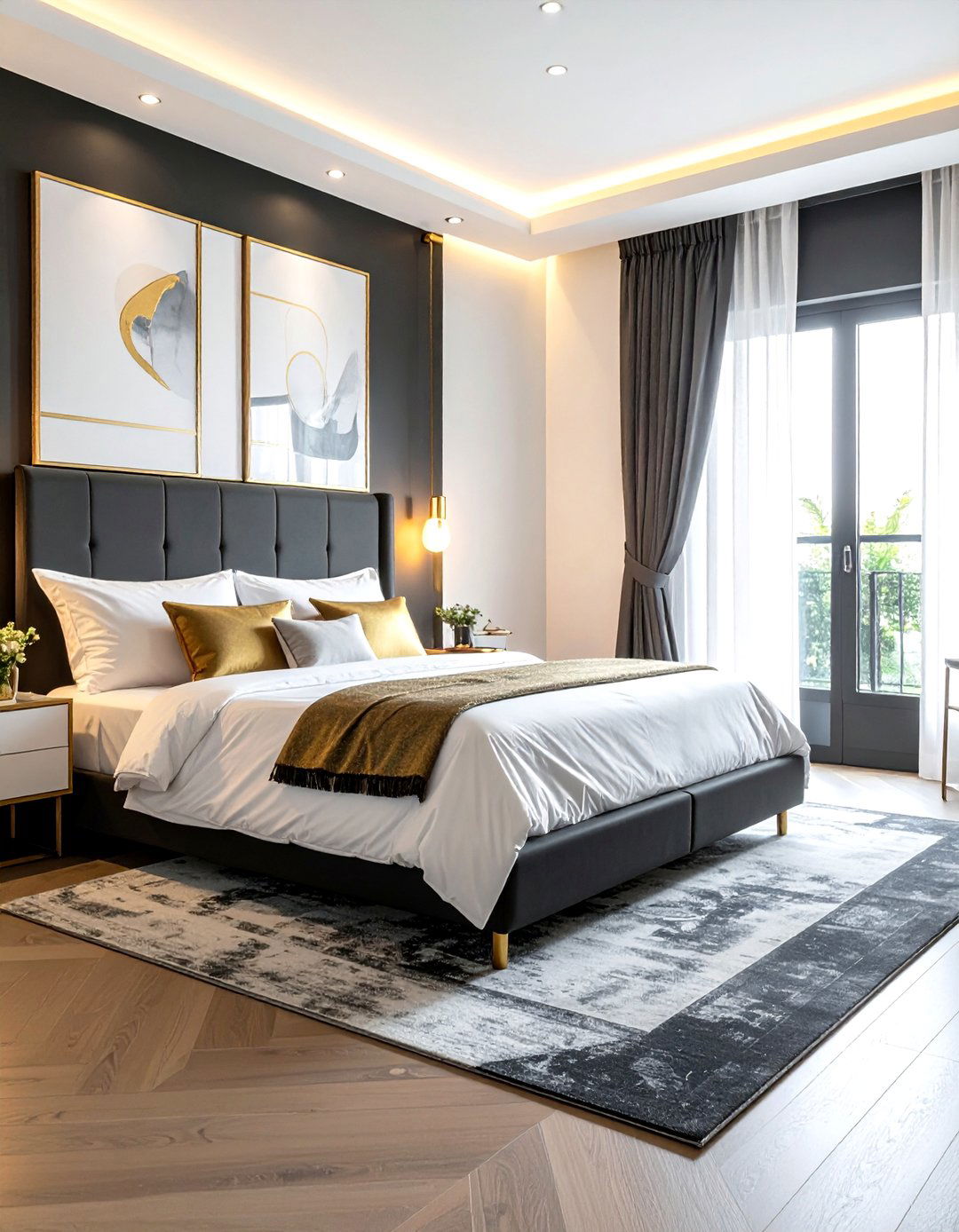 Dark Square Bedroom - 30 square bedroom ideas