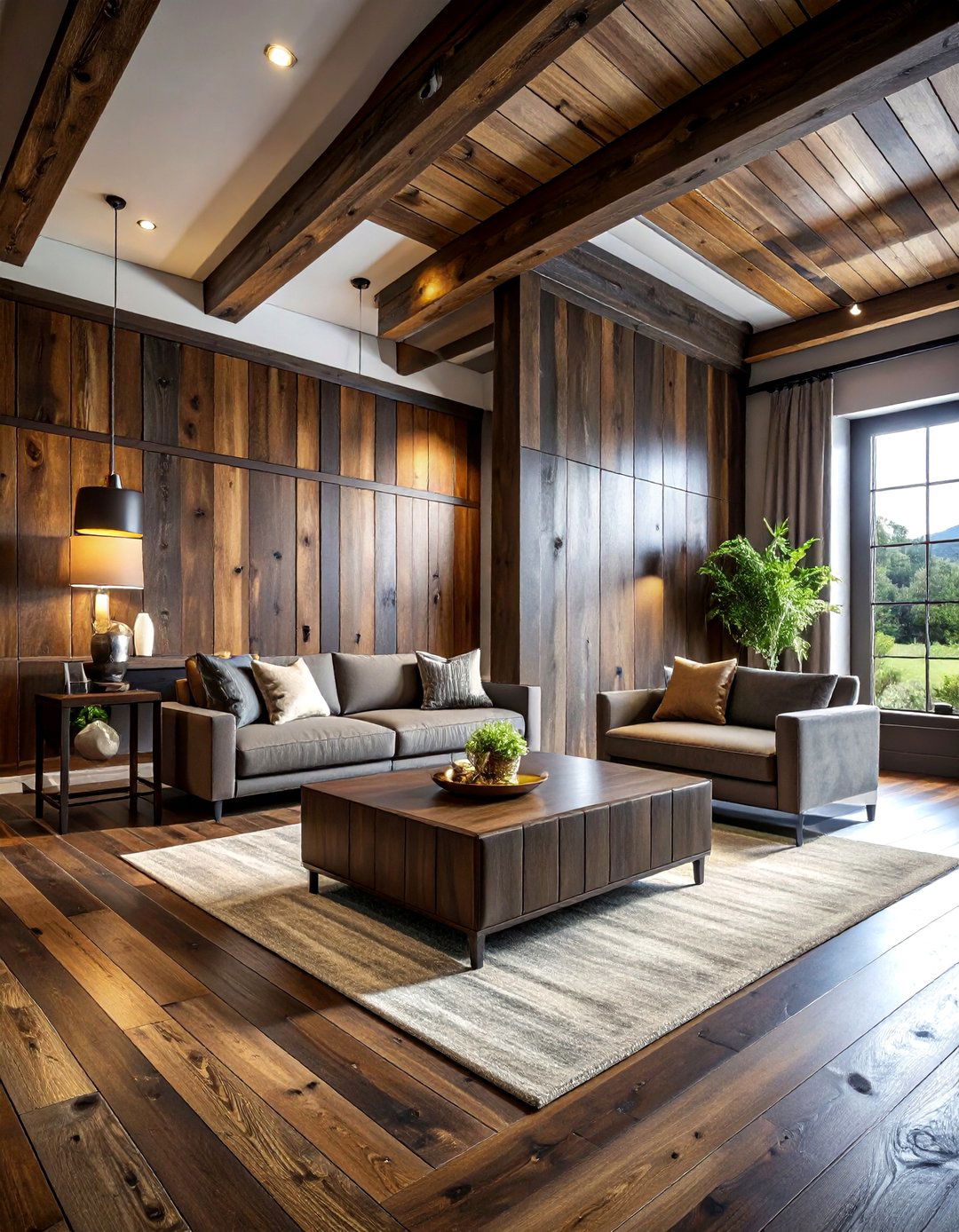 Dark Stained Barn Wood - 30 reclaimed wood dining room ideas