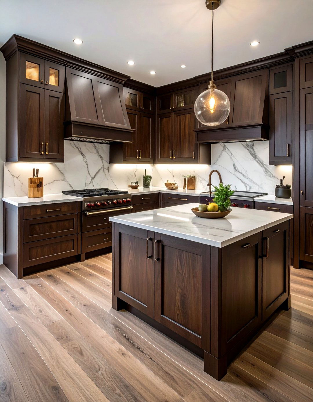 Dark Stained Oak Kitchen Cabinets - 30 oak kitchen cabinet ideas
