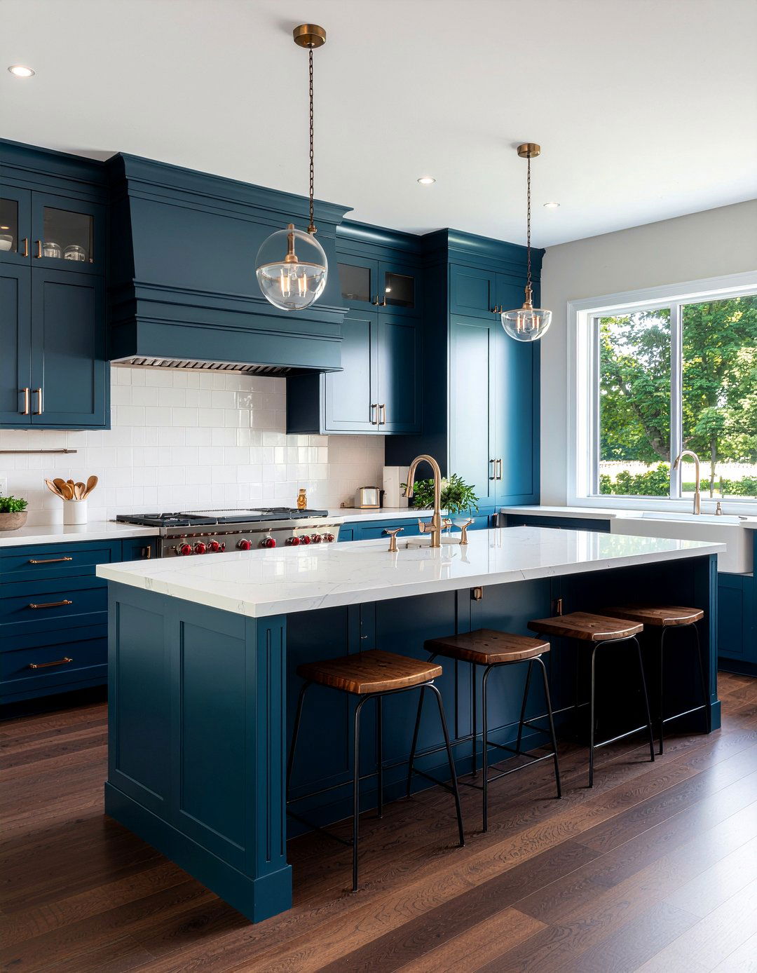 Dark Teal Kitchen - 30 moody kitchen ideas