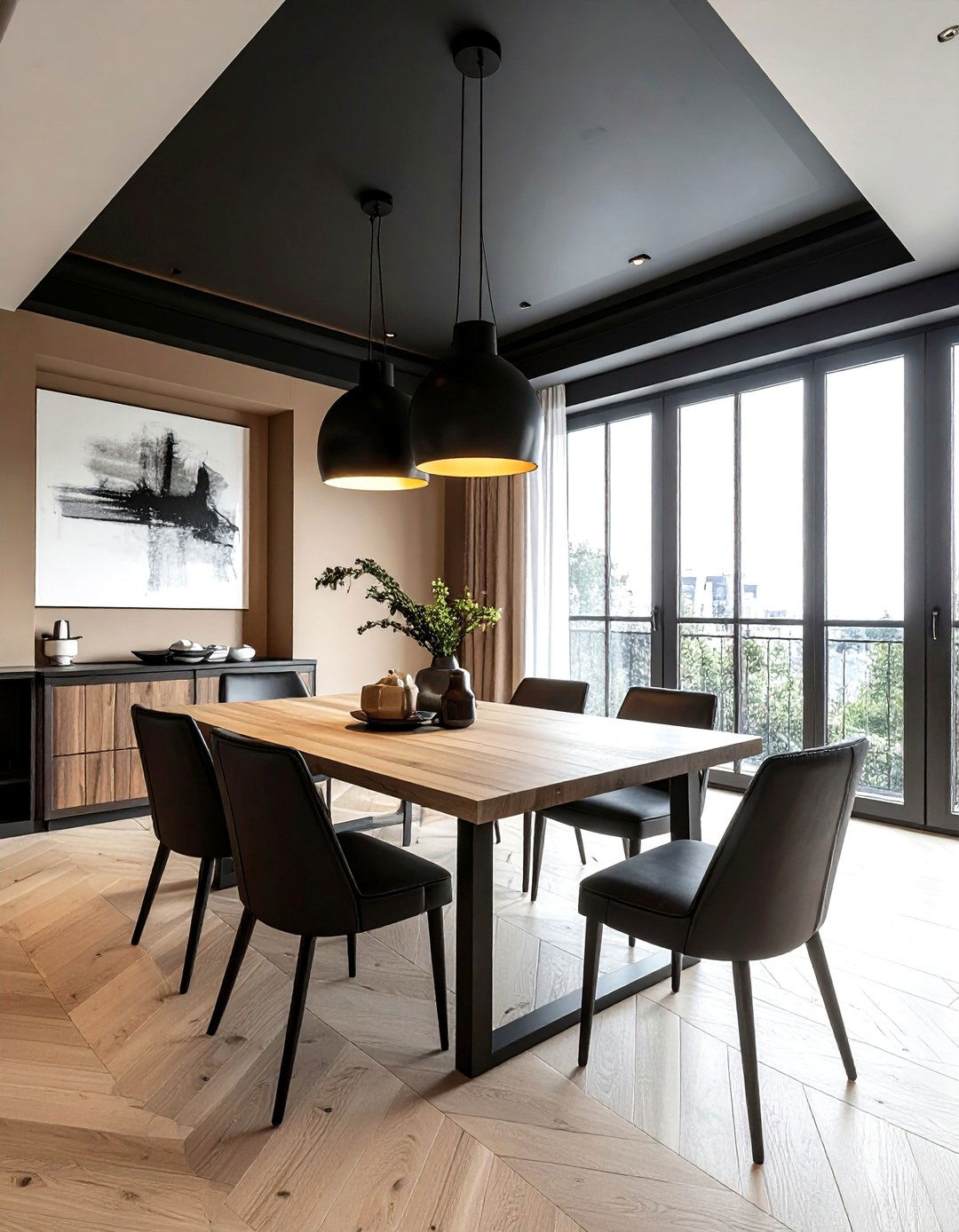 Dark Tray Ceiling - 30 dining room tray ceiling ideas